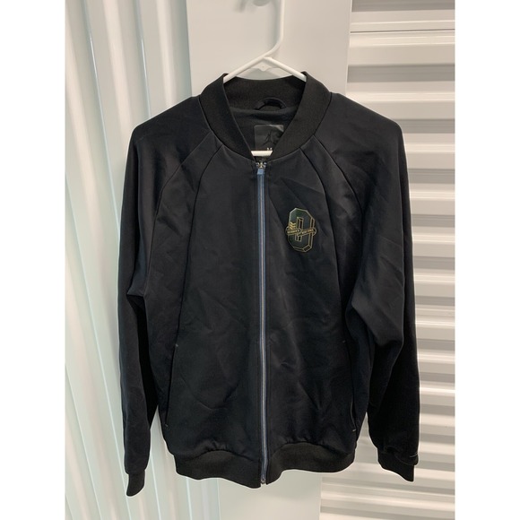 NIKE AIR JORDAN JACKET‎ BLACK Metallic GOLD DMP OVO 1 Retro High OG Men M